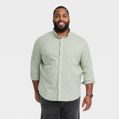 Men's Big & Tall Notched Collar Short Sleeve Button-down Shirt - Original  Use™ Forest Green 5xlt : Target