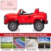 2-Seater Ride On Truck Car, 24V 7AH Battery Powered Electric Vehicle with Remote Control, LED Lights, Safety Belt, Music, Ride On Toy for Kids 3-10 - 4 of 4