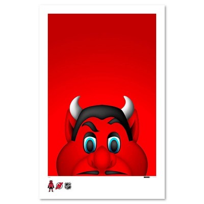 NHL New Jersey Devils Mascot Art Poster Print