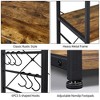 Yaheetech Kitchen Storage Rack with Basket/Hooks/Storage - 4 of 4