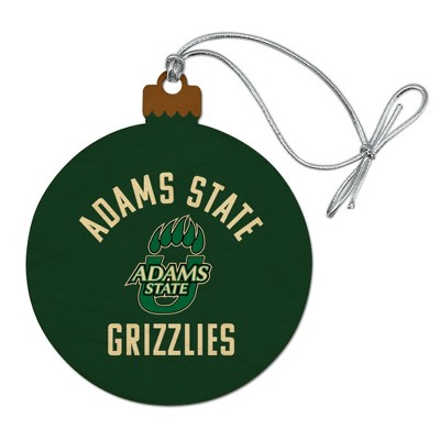 Adams State University Grizzlies Logo Wood Christmas Tree Holiday Ornament