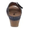 GC Shoes Selly Cross-Strap Flower Comfort Slide Wedge Sandals - 3 of 4