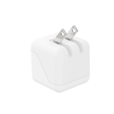 Just Wireless Dual Port USB-A and USB-C Wall Charger - White