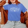 Simply Sage Market Women's Happy Hanukkah Short Sleeve Garment Dyed Tee - 2 of 4