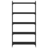 vidaXL Freestanding 5-Tier Bookcase – Engineered Wood and Metal Construction - 4 of 4