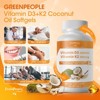 GreenPeople D3 K2 Vitamin Softgels Supplement - Vegan, Gluten Free and Non-GMO - 300 Ct - 4 of 4