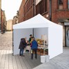 Commercial Canopy Tent with 4 Removable Sidewalls, 10x10 Pop Up Canopy Tent - 2 of 4