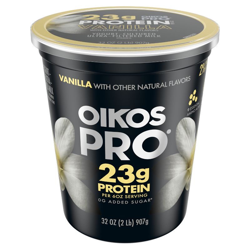 Dannon Oikos Pro Vanilla Greek Yogurt - 32oz, 2 of 8