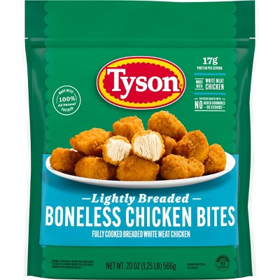 Tyson Lightly Breaded Chicken Bites - Frozen - 20oz