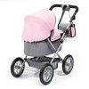 Bayer Design Dolls: Trendy Pram Stroller For Toy Baby Dolls - Grey/Pink - 2 of 4