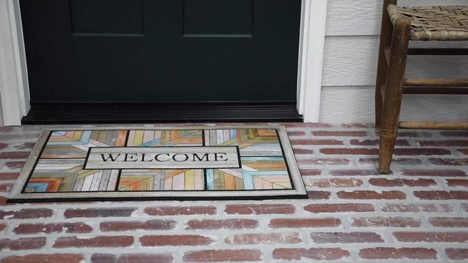1&#39;6&#34;x2&#39;6&#34; &#39;Welcome&#39; Colorful Roots Doorscapes Mat - Mohawk, 2 of 5, play video