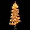 vidaXL Swirl Christmas Tree - White 4 x 2 ft - 3 of 4