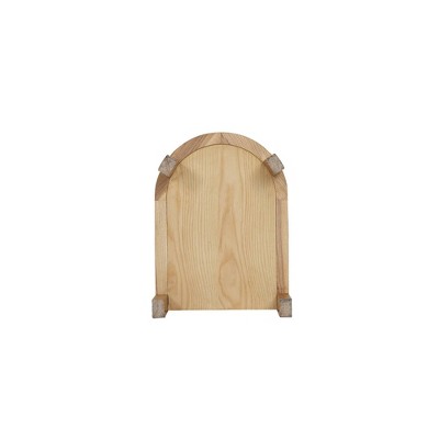 Tahitian Resort-Inspired Natural Ash and Rattan 2-Shelf End Table