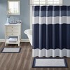 MAYEERTY Rectangle Cotton Tufted Bath Rug Navy for Machine Washable 1pcs - 2 of 4