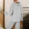 Women'sCozy Ribbed Knit Loungewear Set - Cupshe - 3 of 4