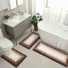 BAGOKIE Ultra Soft 3-Piece Microfiber Bathroom Rug Set - 2 of 4