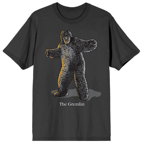 Twilight Zone The Gremlin Unisex Adult Charcoal Short Sleeve Tee Shirt - image 1 of 3