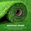 Gulches (2Pack)3.3FT*10FT Artificial Grass Thick Fake Faux Grass Rug Astroturf Carpet Landscape for Dogs Indoor Outdoor Garden Lawn Mat - 4 of 4