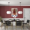 Hudson and Canal 16" Wide 2-Light Pendant with Tiered Fabric Shade - 3 of 4