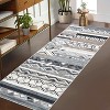 Vintage Patchwork Runner Rug - Machine Washable, Non-Slip, Stain-Resistant, Geometric Design, Foldable, Soft Low-Pile for Hallway - 2 of 4