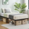 Bed Frame Heavy Duty Metal Mattress Foundation Platform Sturdy Steel Slat Support Queen Bed Frames No Box Spring Needed Easy to Assembly Noise Free - 3 of 4