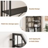 86" L-Shaped Corner Bookshelf - Industrial 7-Tier Bookcase w/ Beaded Design, Tall Display Rack for Living Room & Bedroom - 4 of 4