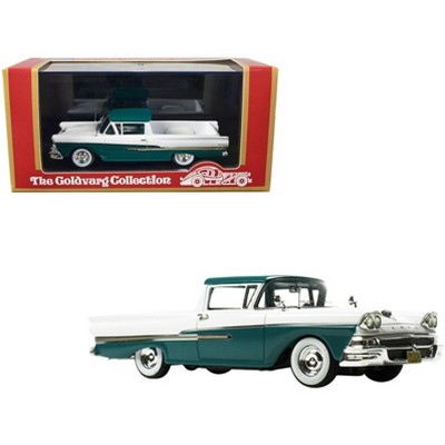 1958 Ford Ranchero Gulfstream Blue and White with Blue Interior Limited Edition to 180 pcs 1/43 Model Car by Goldvarg Collection