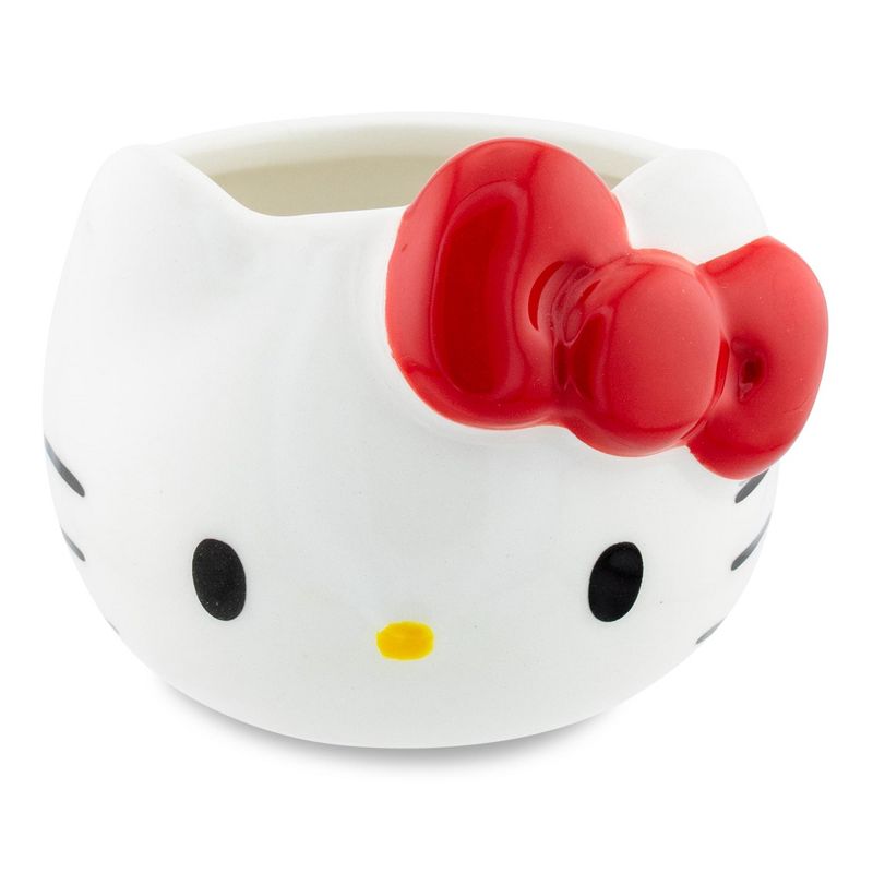 Silver Buffalo Sanrio Hello Kitty Red Bow Sculpted Ceramic Mini Mug | Holds 3 Ounces, 1 of 10