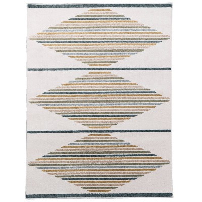Orian Playroom Aztec Light Blue Rug