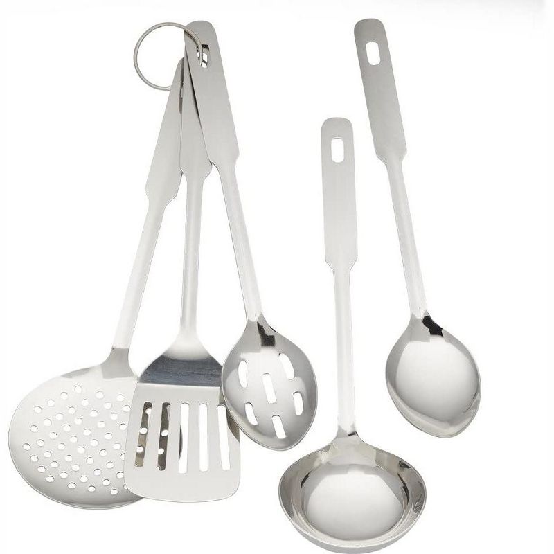 Amco 8796 Stainless Steel 5-Piece Utensil Set, 1 of 9