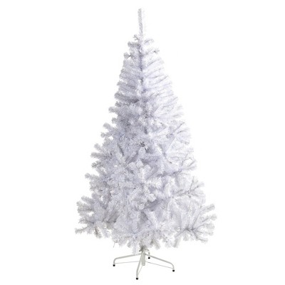 Nearly Natural 6' White Artificial Christmas Tree