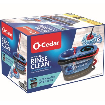 O-Cedar EasyWring RinseClean Spin Mop with Dual-Chamber Bucket