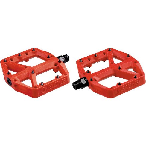 Sdg Comp Platform Pedals 9 16 Chromoly Axle Composite Body Removable Pins Red Target