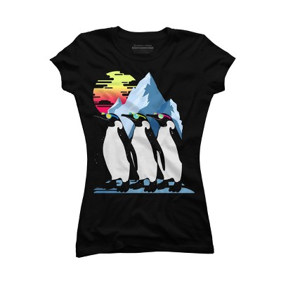 Junior's Design By Humans North Pole Summer By clingcling T-Shirt