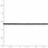 Black Bow Jewelry 2.3mm Sterling Silver & Black Plated Solid Rope Chain Necklace - 4 of 4