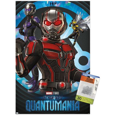 Marvel Ant-Man and the Wasp: Quantumania - Logo Wall Poster, 14.725 x  22.375, Framed 