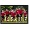 PosterPalooza | Simple Black Picture Frame - UV Acrylic, Backing Board, Hanging Hardware Included - 2 of 4