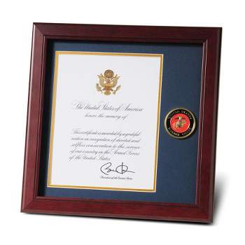 Allied Frame US Armed Forces Presidential Memorial Certificate Frame with Medallion - 8 x 10 Opening