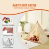 Kids Play Tent with Plush Decorative Balls and Mat, Durable Peach Skin Fabric, 19mm Frame, Indoor Outdoor Tent for Toddlers Ages 1–5 - 3 of 4