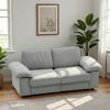 78.74" Faux Leather 2-Seater Sofa with Hidden Storage & Plush Cushions - 3 of 4