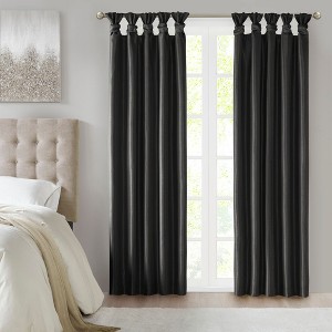 PAGED Twist Tab Lined Total Blackout Window Curtain Panel, Privacy Curtain for Bedroom & Living Room - 1 of 4