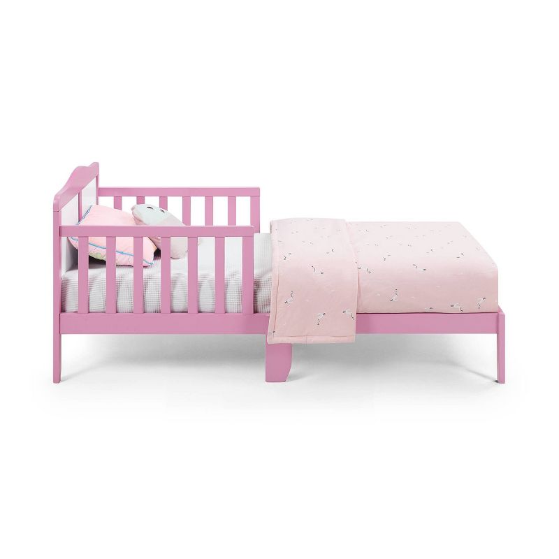 Olive &#38; Opie Birdie Toddler Bed - Dark Pink/White, 2 of 6