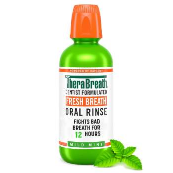 Therabreath Fresh Breath Mouthwash - Icy Mint : Target