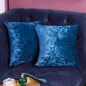 Deconovo Velvet Throw Pillow Covers 2 Pack with Hidden Zipper - 1 of 4