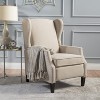 Wing Back Recliner Chair, Recliner Sofa PU Leather for Adults, Recliners Home Theater Seating with Lumbar Support, Armchair for Living Room - 2 of 4