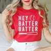 Simply Sage Market Women's Hey Batter Batter Short Sleeve Garment Dyed Tee - 2 of 2