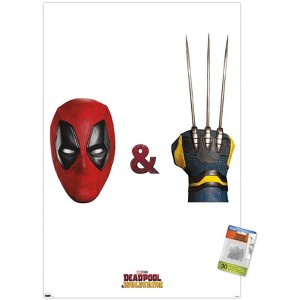 Trends International Marvel Deadpool & Wolverine - Mask and Claws One Sheet Unframed Wall Poster Prints - 1 of 4