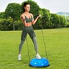 VEVOR Half Exercise Ball Trainer, 23 inch Balance Ball Trainer, 660lbs Capacity Stability Ball, Yoga Ball with Resistance Bands & Foot Pump - 2 of 4