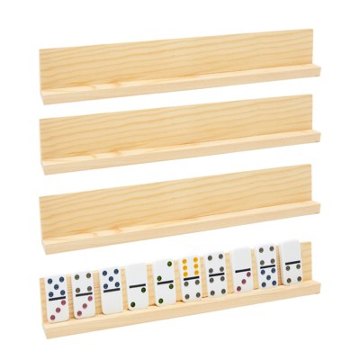 4 Supports En Bois Pour Dominos / Mahjong - Range Tes Pièces Pendant Le Jeu, Idéal Soirées Famille Ou Fêtes - 10
