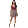 Rekucci Women's Soft Flared Skirt with Comfort Waistband - 4 of 4